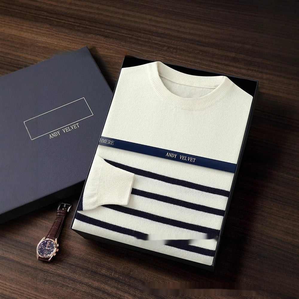 SS Men's Striped Sweater