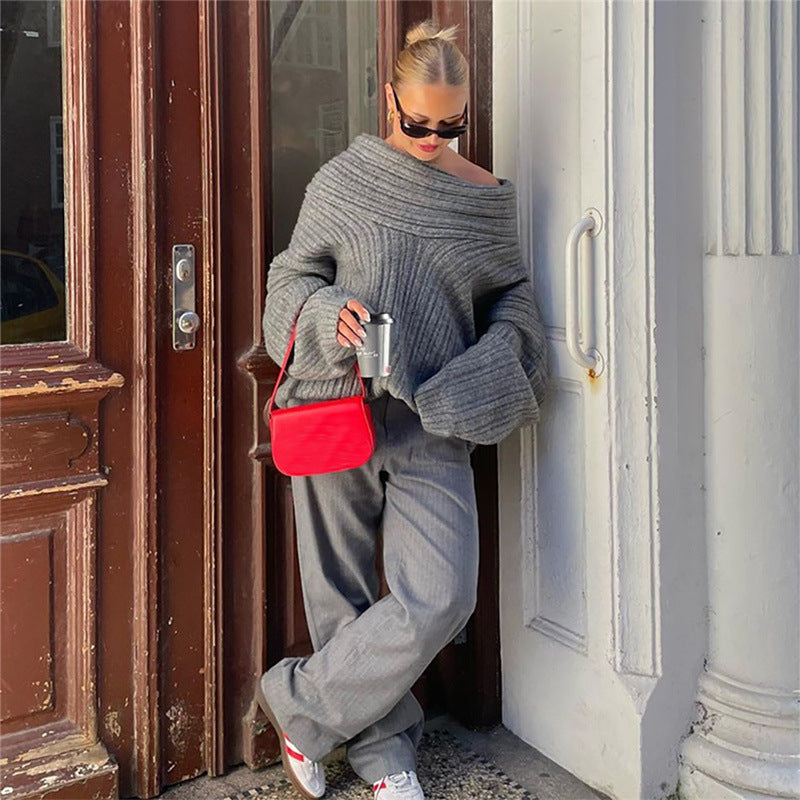SS Off-the-shoulder Sweater