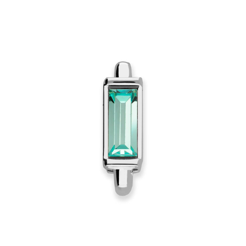 Mesh charm aqua silver