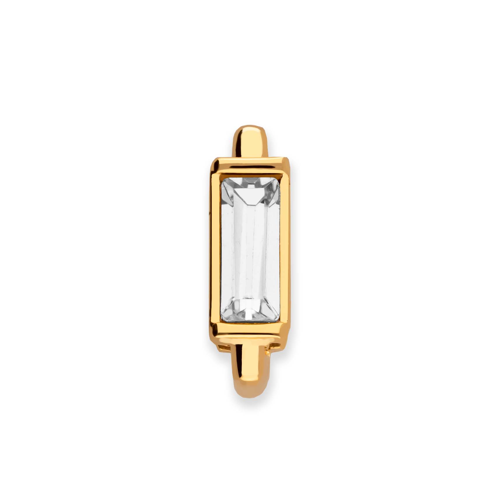 Mesh charm crystal gold