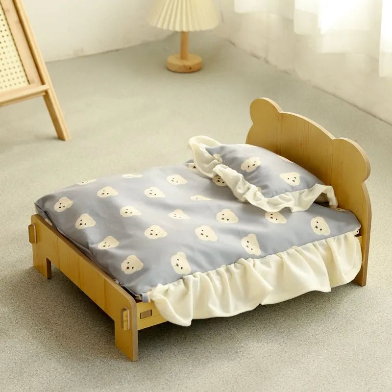 Kattenbed hout