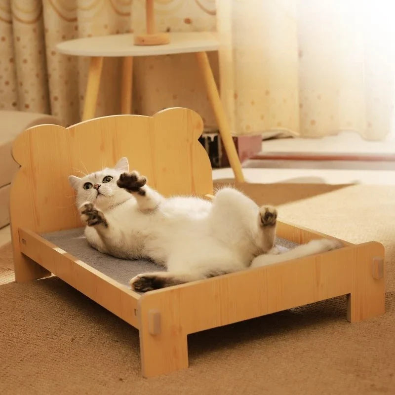 Kattenbed hout