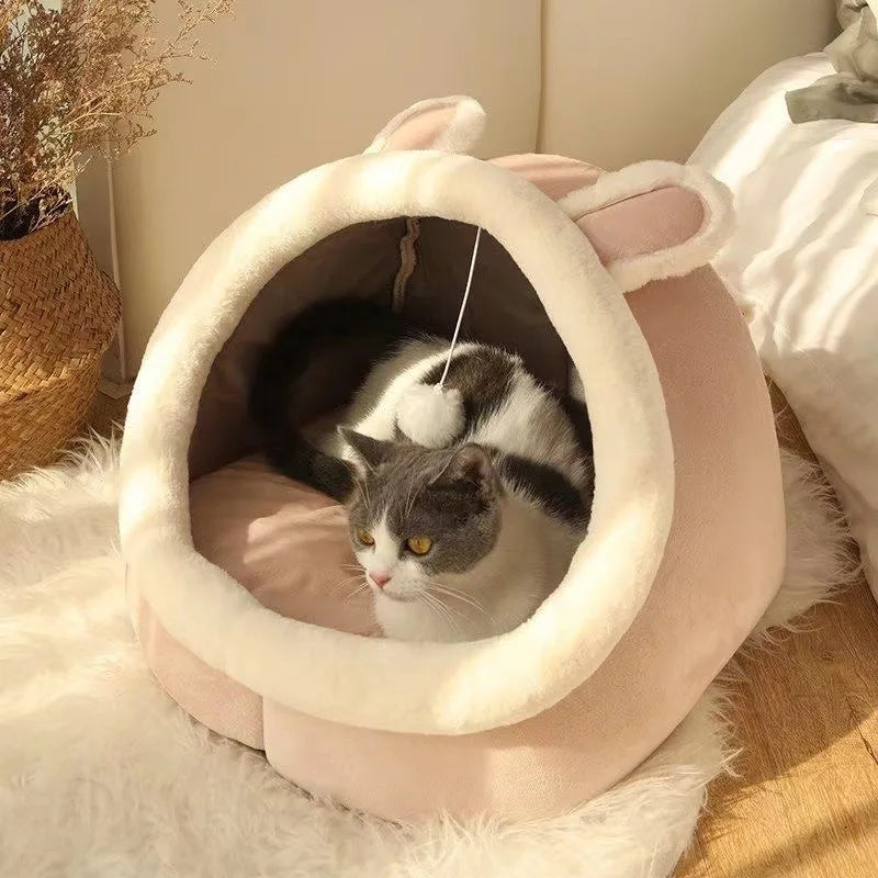 Kattenkussen huisje