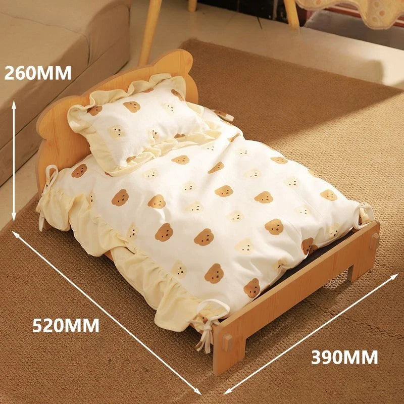 Kattenbed hout