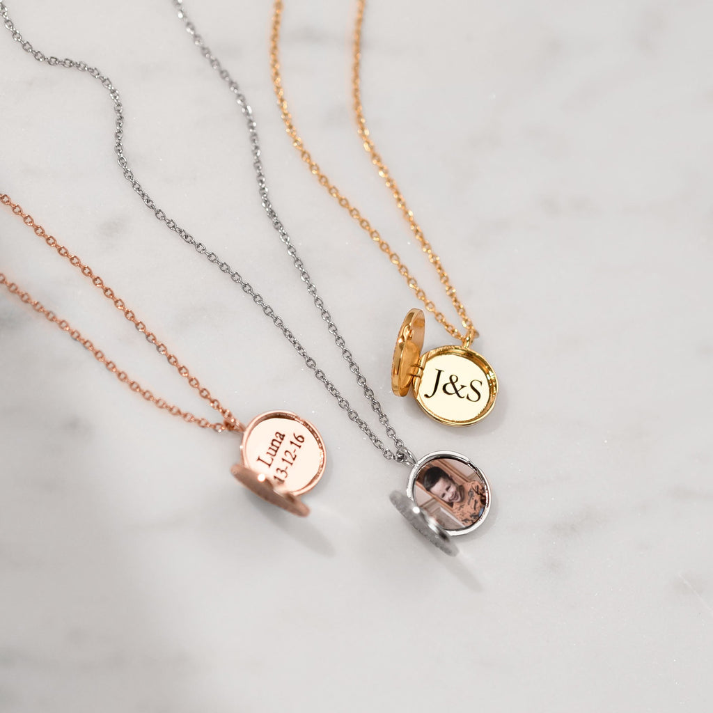 Sparkle locket gold