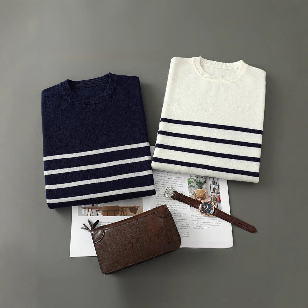 SS Men's Striped Sweater