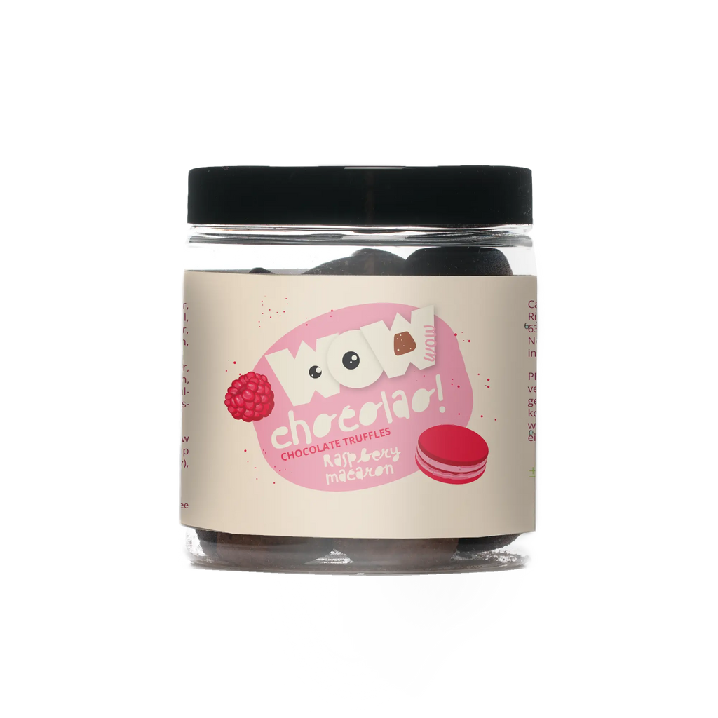 Raspberry Macaron chocolate truffles - Gifting jar 130g