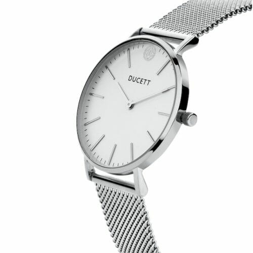White mesh silver